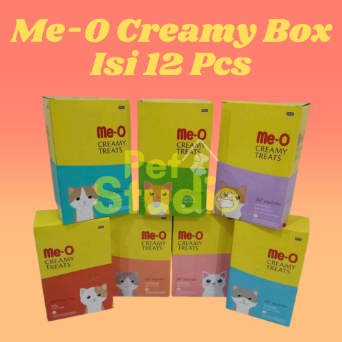 Me-O Creamy Dus Isi 12 Pcs Snack Creamy Kucing Semua Usia