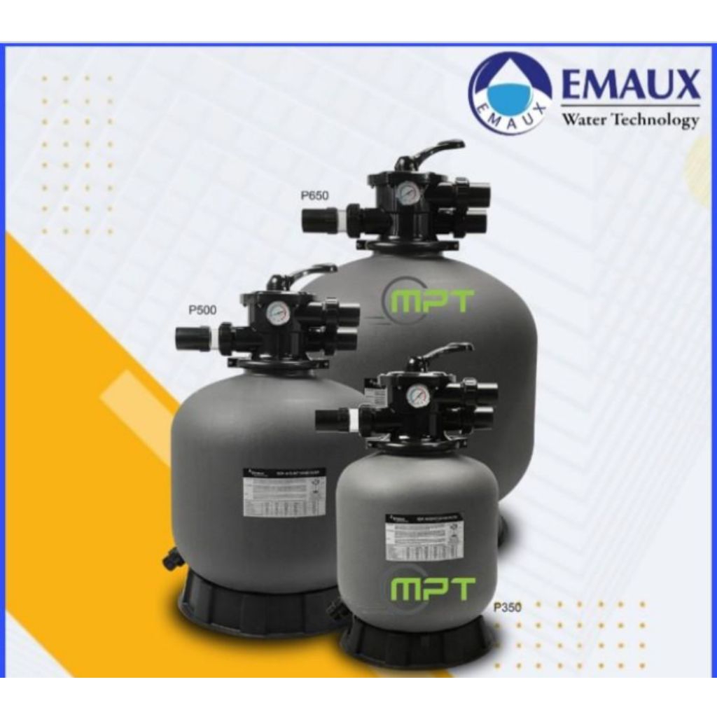 Sand filter kolam renang emaux P-350 Tabung filter kolam renang Emaux