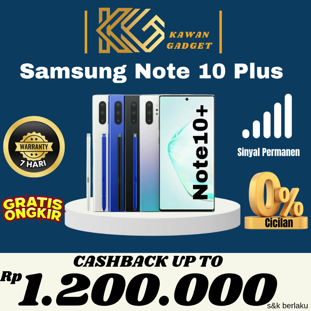 Samsung Galaxy Note 10 Plus | Note 10+ SEIN 12/512GB 12/256GB Second Fullset Resmi Indonesia