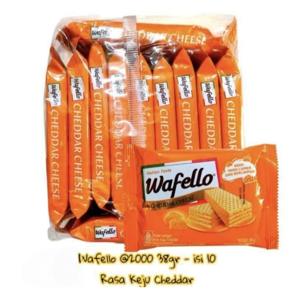 

wafello wafer chedar chese 38 gr isi 10+1 pcs
