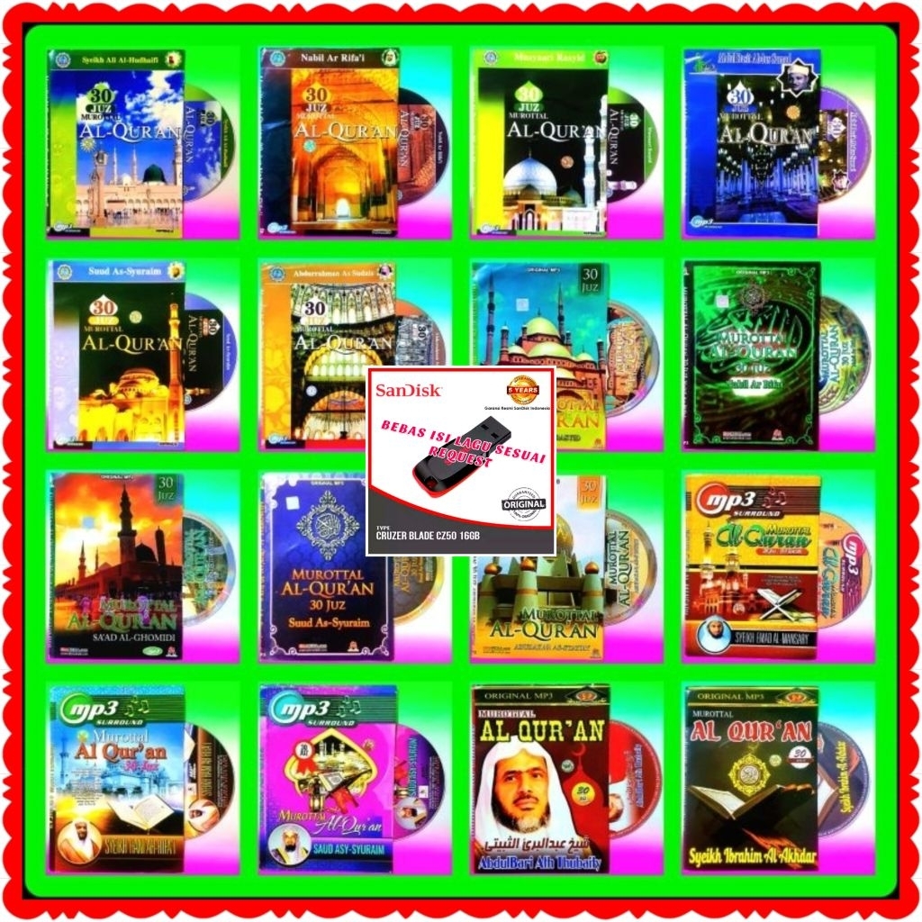 FLASHDISK ISI MUROTTAL ALQURAN-FLASHDISK MUROTTAL ALQURAN 30 JUZ-FLASHDISK MUROTTAL MP3-USB MUROTTAL