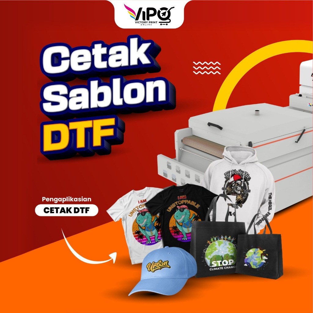 Print DTF Meteran / Cetak DTF Meteran / Sablon DTF Murah