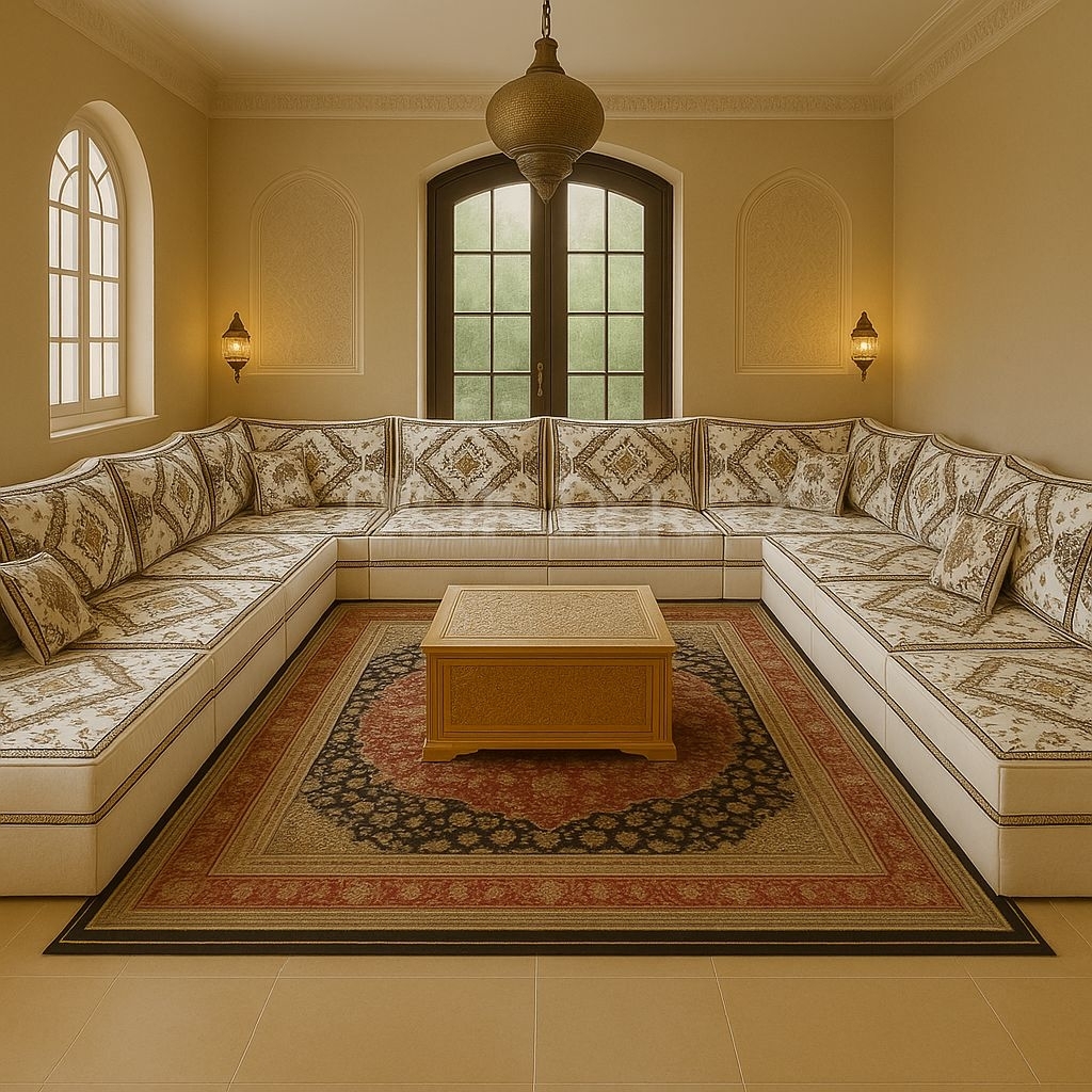 sofa timur tengah jumbo leter u arab lesehan