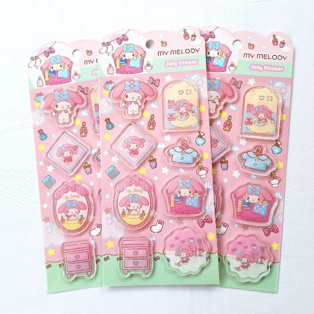 

My Melody Jelly Embossed Stickers 2513-6166 - Adinata / Sticker