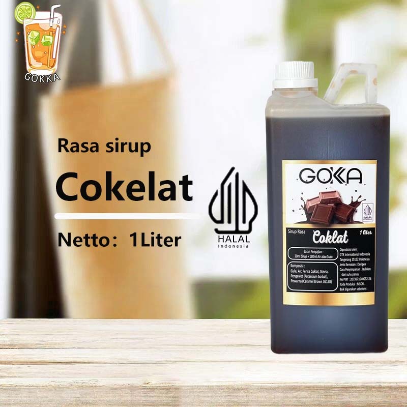 

GОKKA Syrup / Cokelat Flavoured Sirup / Sirup Cokelat 1L International Halal