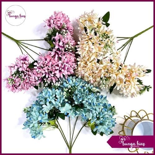 Bunga Candy Truff 5 Cabang Artificial / Bunga Pemanis Buket / Bunga Hias Palsu Dekorasi (KN-3)