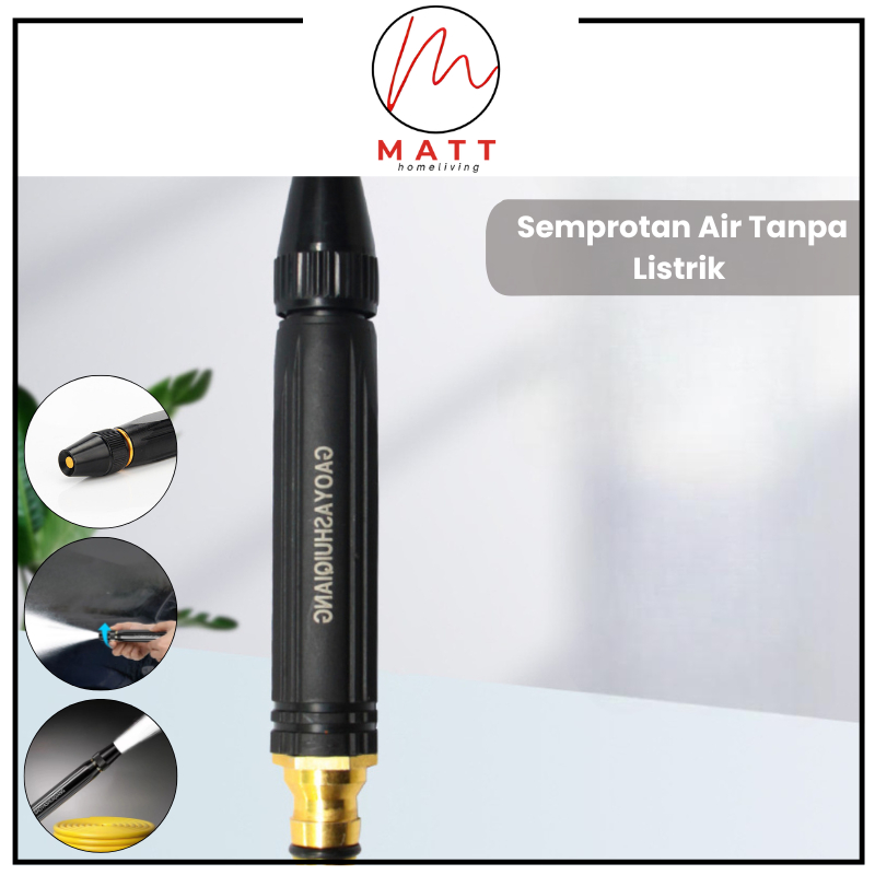 MATT Semprotan Air Tanpa Listrik Alat Semprot Air Kuningan Cuci Motor Mobil