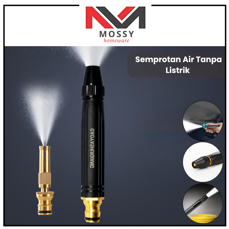 MOSSY Semprotan Air Tanpa Listrik Alat Semprot Air Kuningan Cuci Motor Mobil