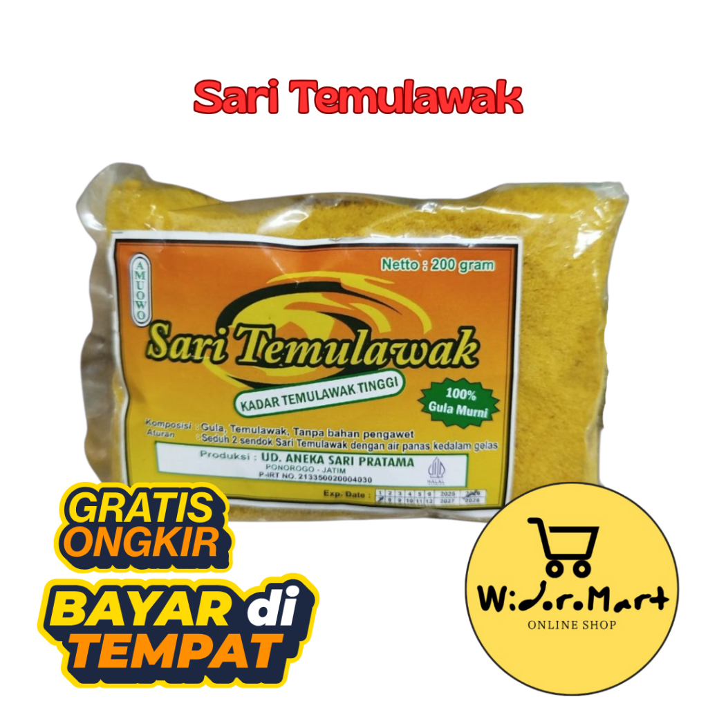 

Sari Temulawak Instan Siap Seduh 1pack 15gr x 10pcs Minuman Tradisional