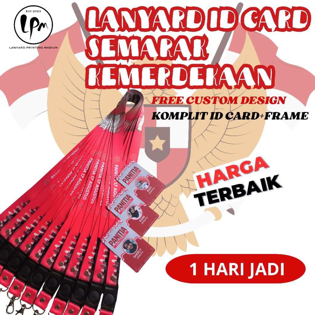 

ID CARD HUT KEMERDEKAAN/ HUT RI/LANYARD AGUSTUSAN