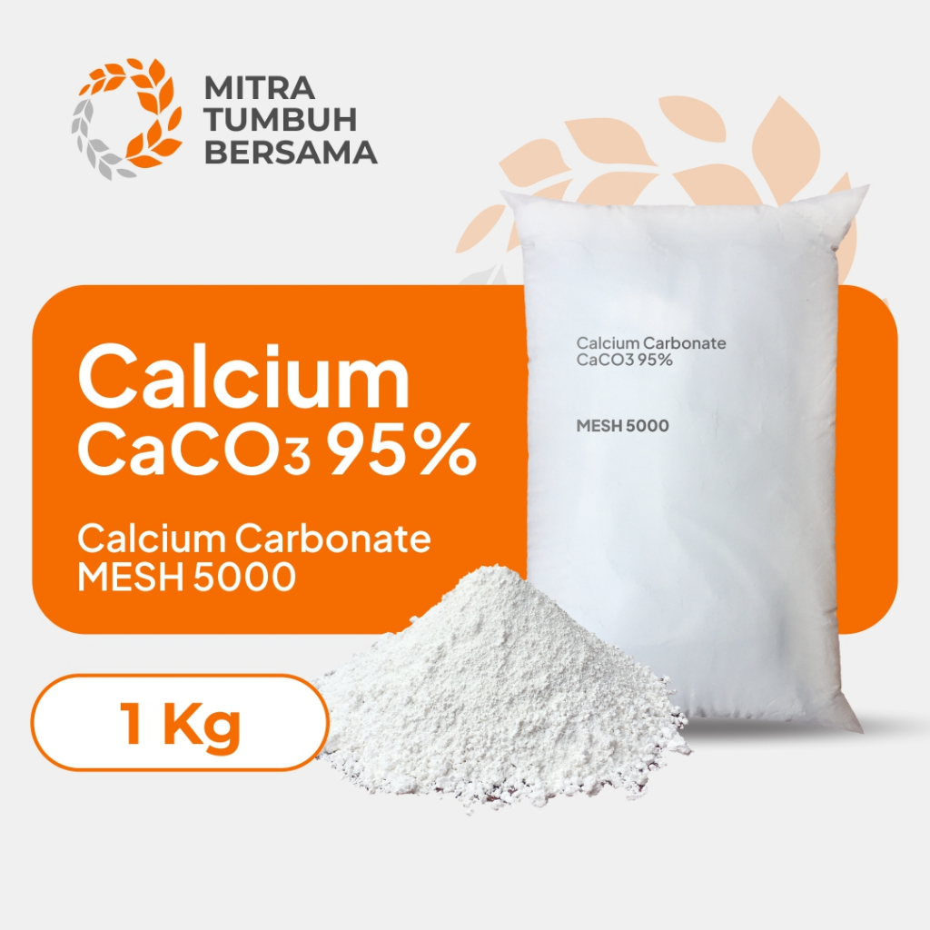 Zico Stored Mitra Tumbuh Kalsium 95% Mesh 5000 Ultra Halus Calcium Carbonate Caco3 1 Kg