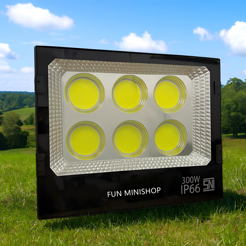 Fun M Lampu Sorot Tembak Led Cob 300 Watt / Lampu Sorot Led 300 Watt Waterproof Sorot Cob