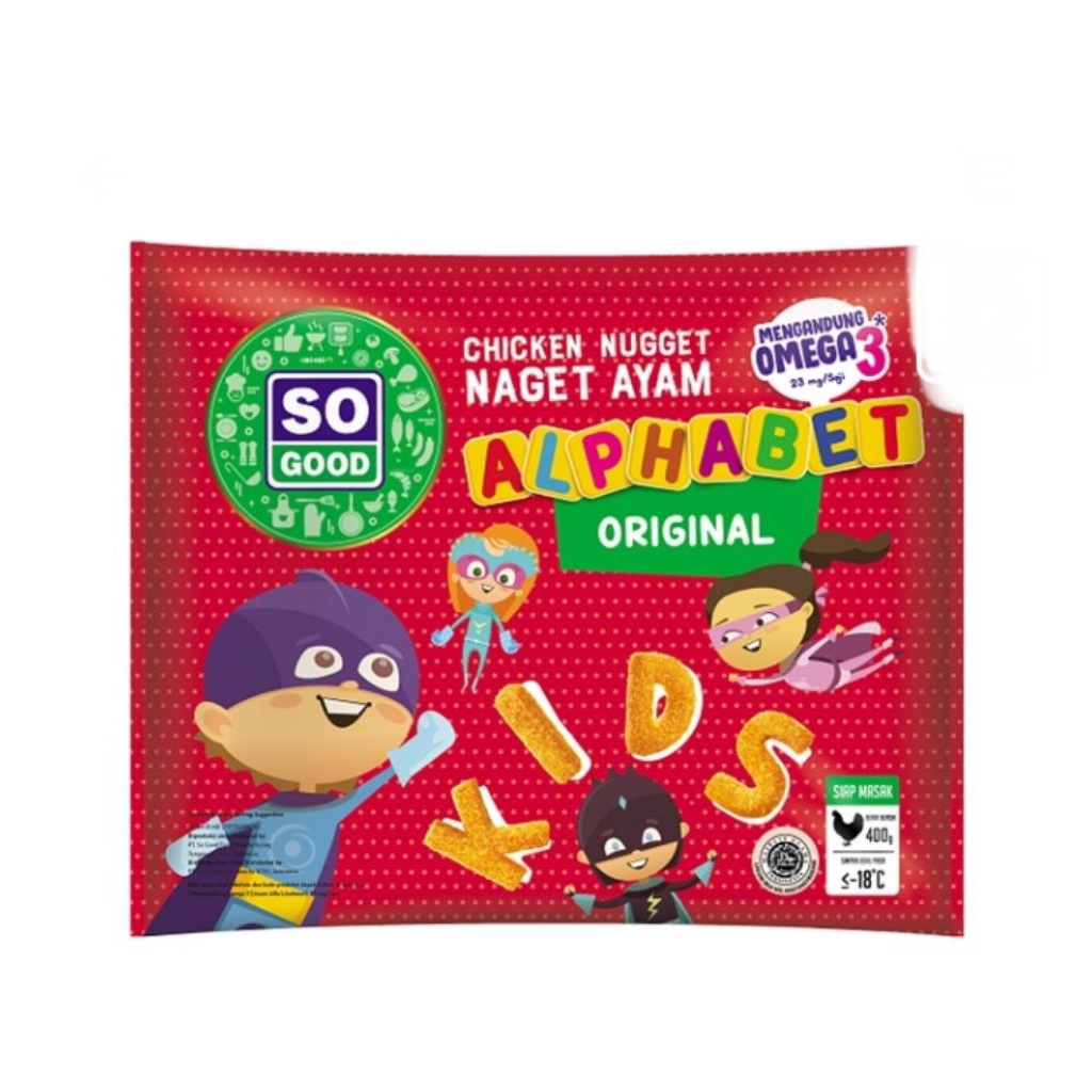 

so good nugget alphabet 400 gram