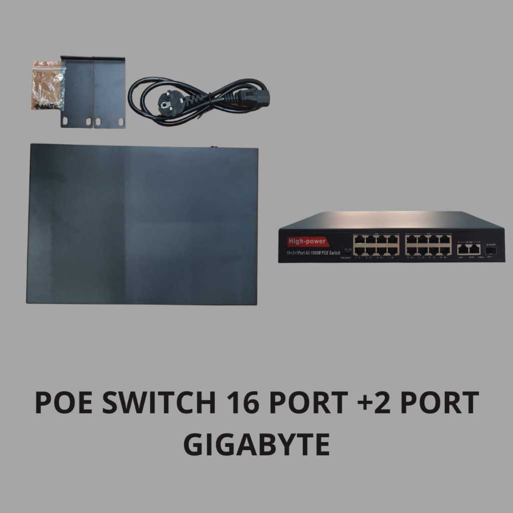 POE SWITCH 16+2PORT GIGABYTE