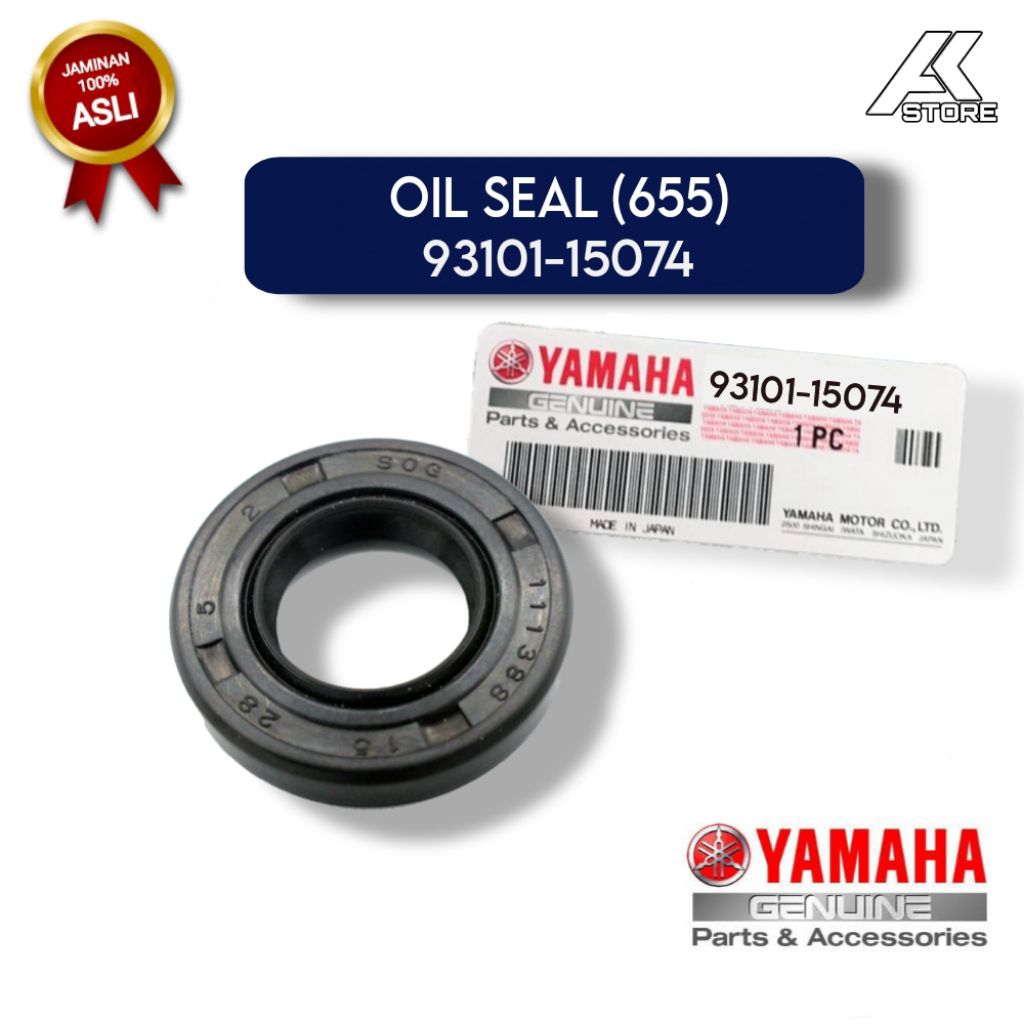 OIL SEAL (655) 93101-15074 | seal kipas mesin tempel Yamaha 8PK