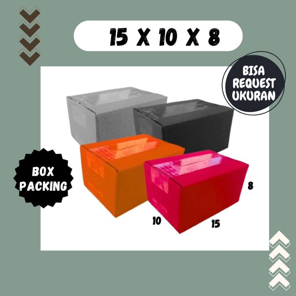 

Box 15x10x8 A1 / Kardus 15x10x8 A1 Packing / Dus 15x10x8 A1 Kotak Botol Kemasan Agen Kertas KFC