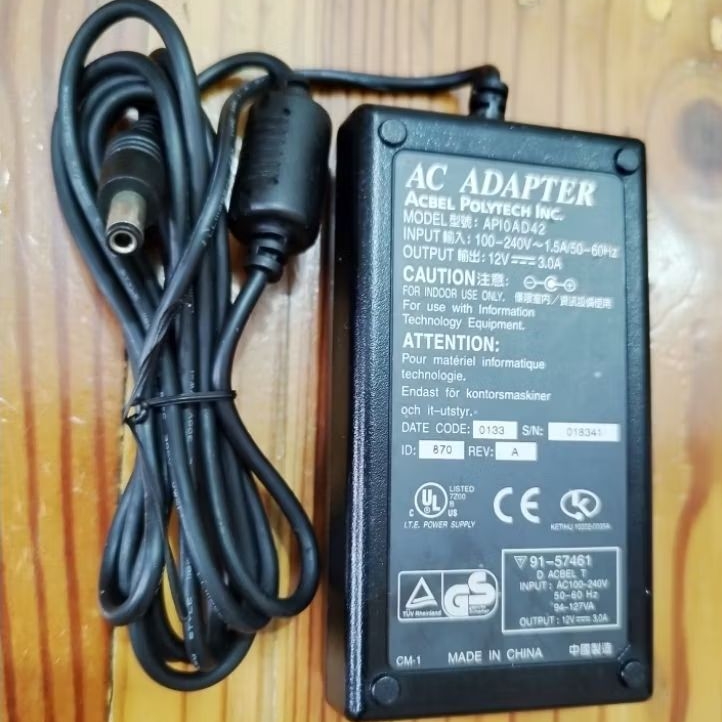 12V ~ 3A ACBEL polytech inc Original