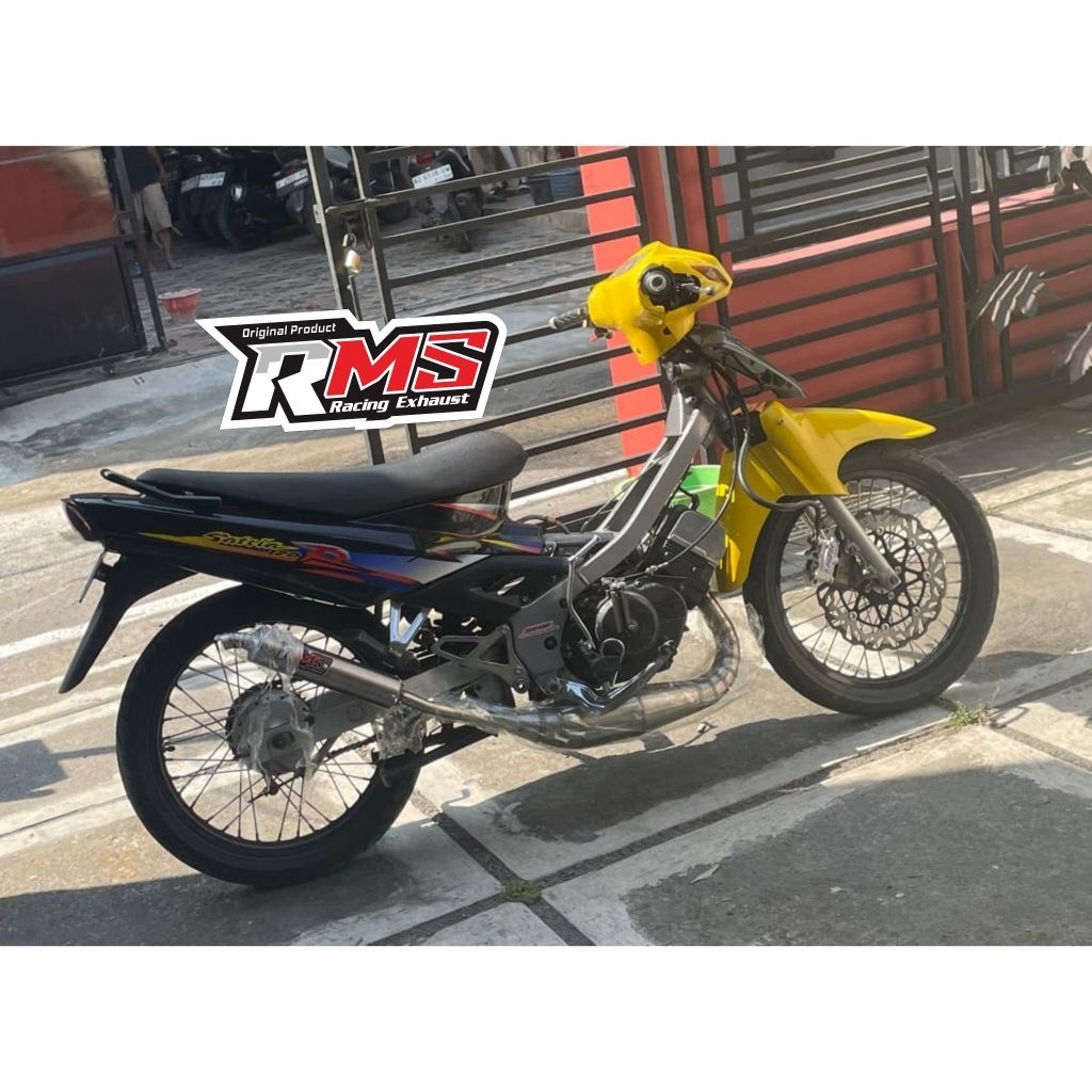 knalpot motor Satria repsol stainless Satria Kolong Stainless 2 tak