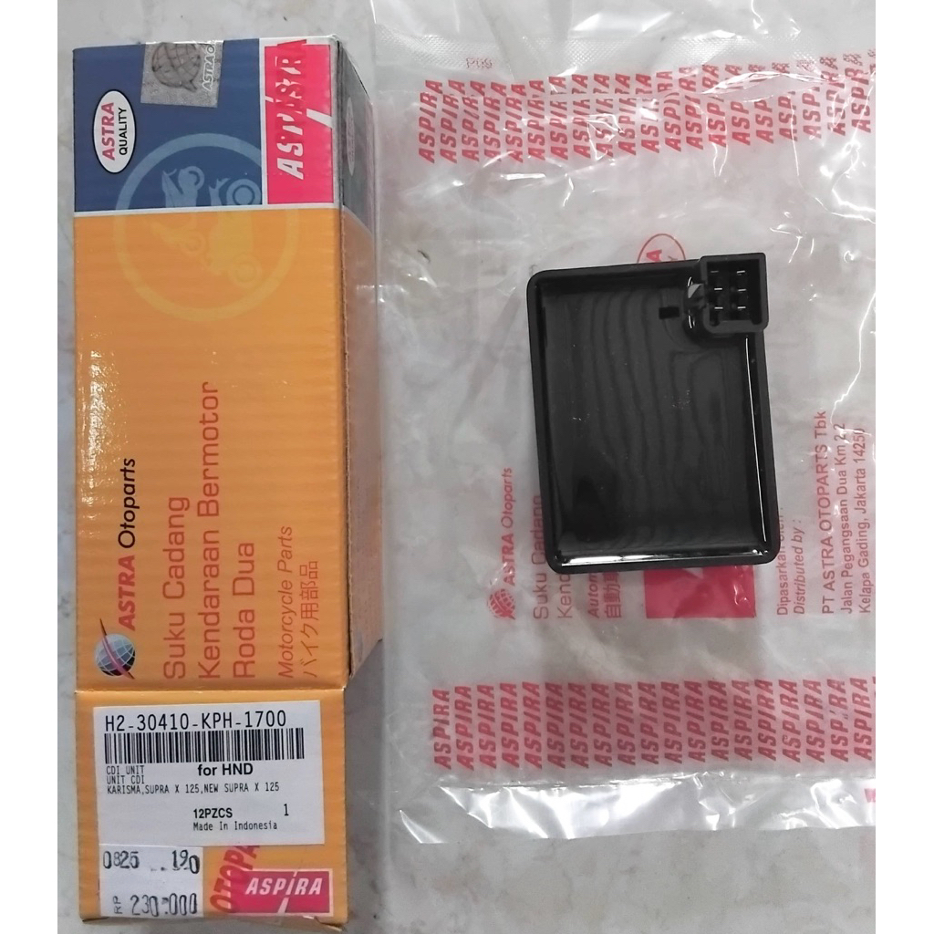 CDI Unit Karisma, Supra X 125, New Supra 125 Merk ASPIRA