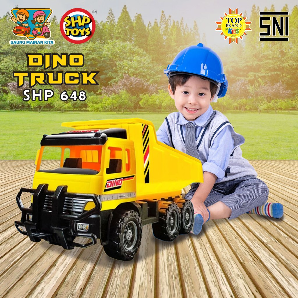 MOBIL TRUK JUMBO ANAK DINO 648 TRUK PASIR KUNING JUMBO