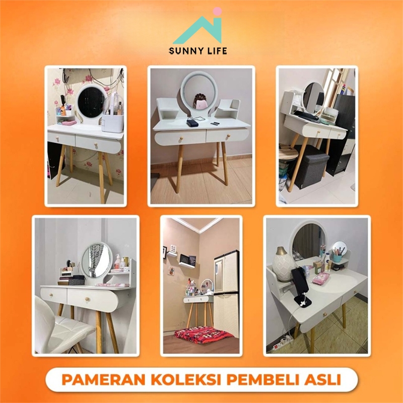 Meja Rias Putih Meja Rias Minimalis Meja Rias Lampu Led Meja Rias Kecil Meja Kosmetik Meja Kamar