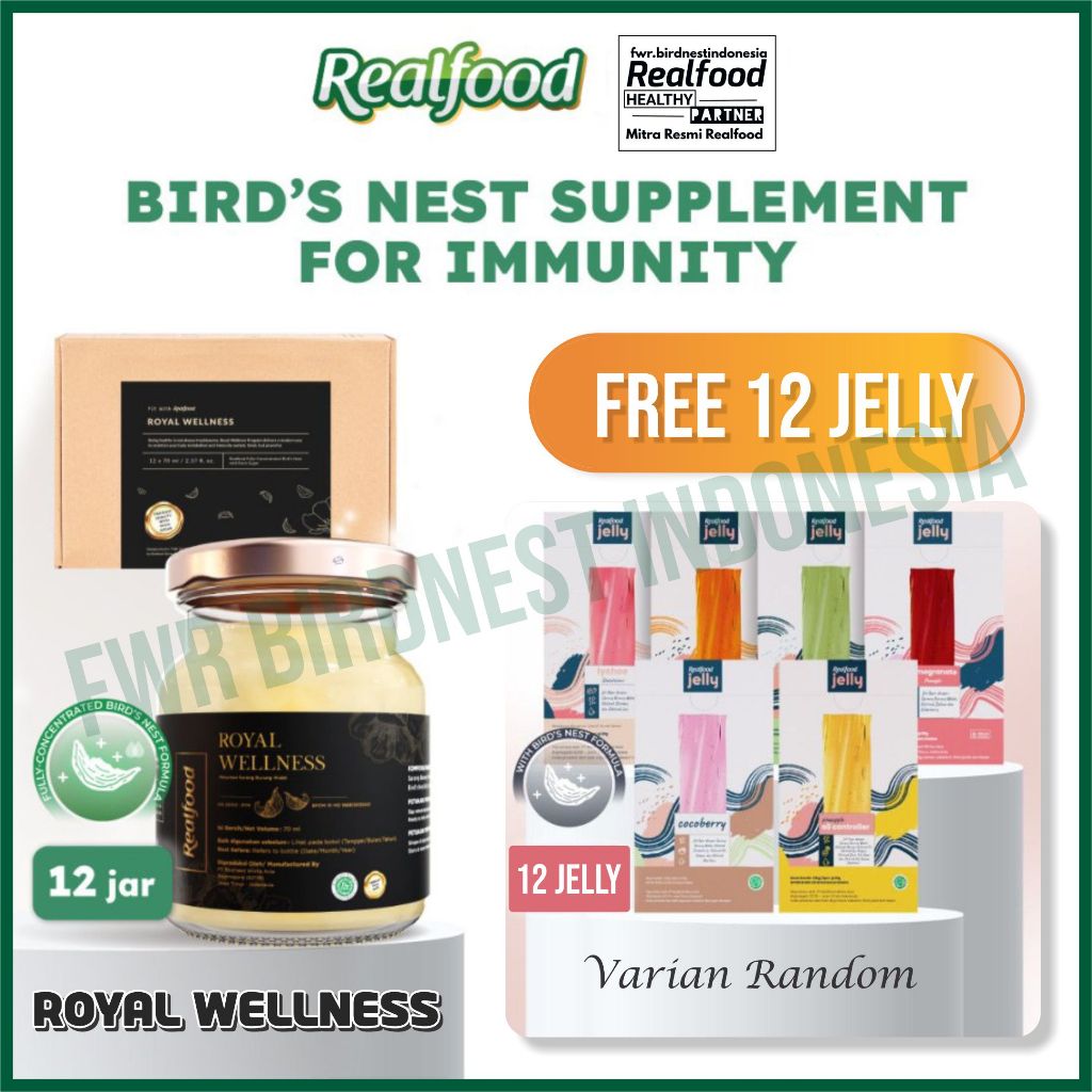 

Realfood Royal Wellness 12 Jar - Minuman sarang walet Realfood Indonesia