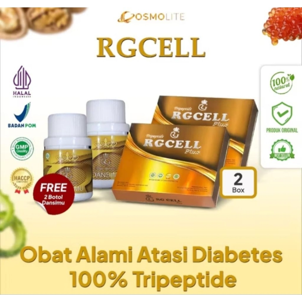 RG Cell Tripeptide Original / Suplemen Kesehatan Regenerasi Sel Tubuh Anti Diabetes Kanker Jantung K