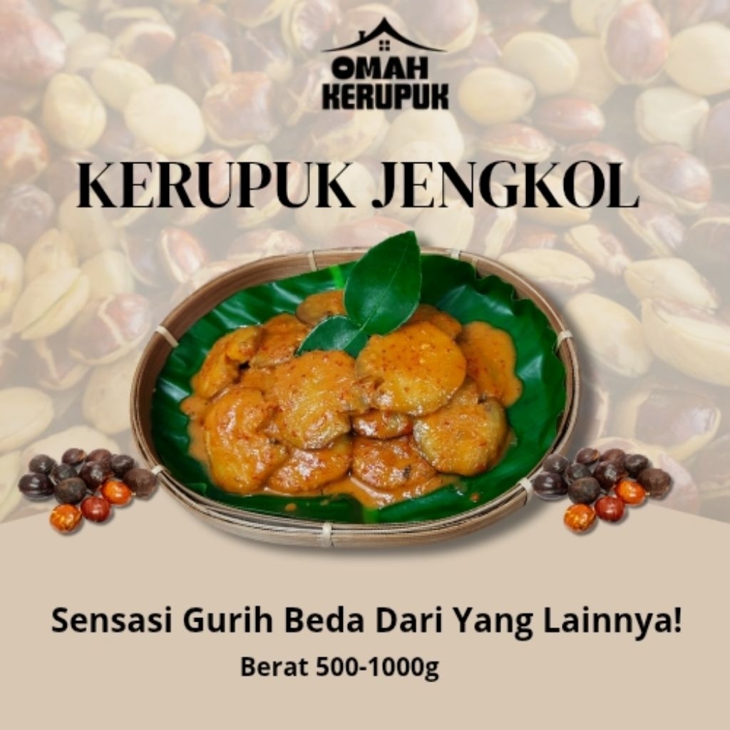 

Omah Kerupuk - Kerupuk Jengkol Mentah 500g - 1000g