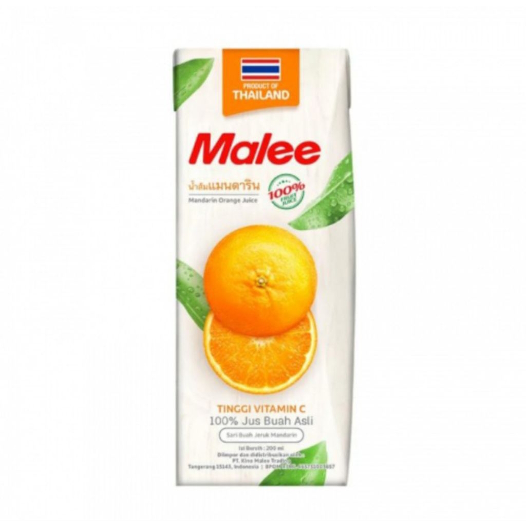 

Malee Juice Mandarin Orange Pulp 200 ml