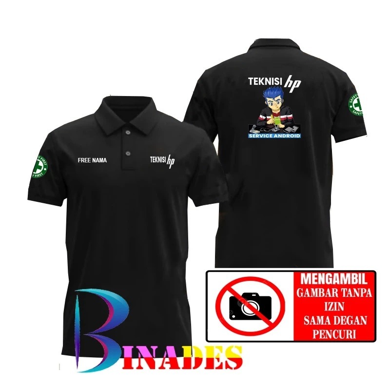 Jual Baju Kaos Kerah Model Polo SERVICE HP -POLO SHIRT SERVIS HP