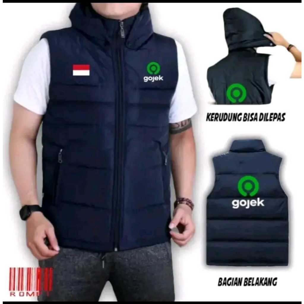 ROMPI DRIVER OJOL GOJEK VEST ROMPI DRIVER OJOL GOJEK OUTDOOR BAHAN TEBAL