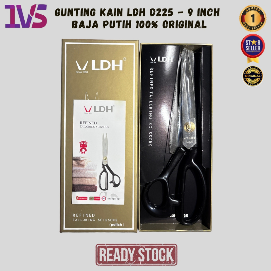 

Gunting Kain LDH D225 - 9 Inch - Baja Putih - 100% Original
