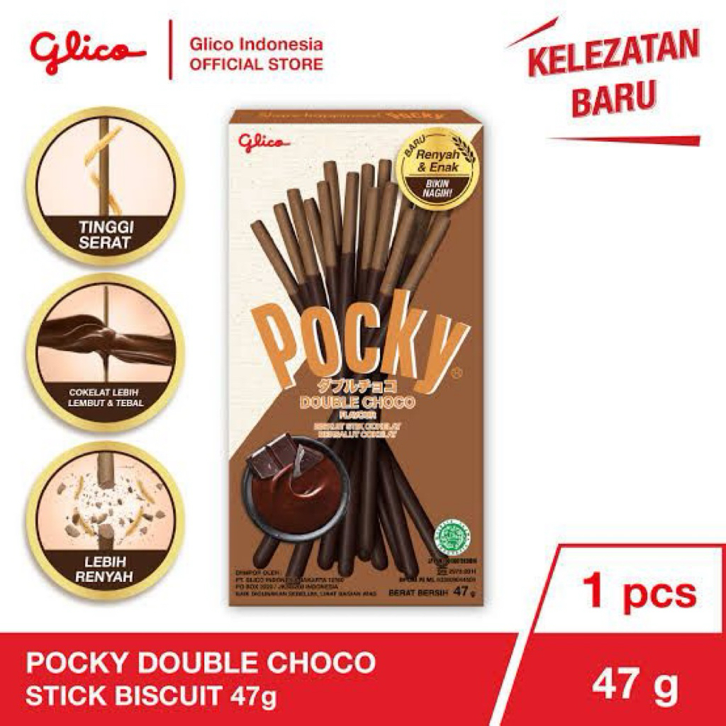 

Pocky Double Chocolate dapet 5pcs