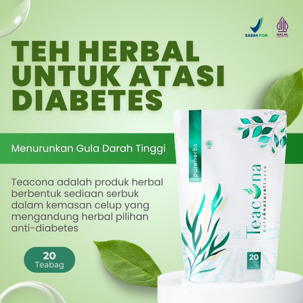 

Teh Herbal Untuk Atasi Diabetes Teacona Isi 20 Tea Bag