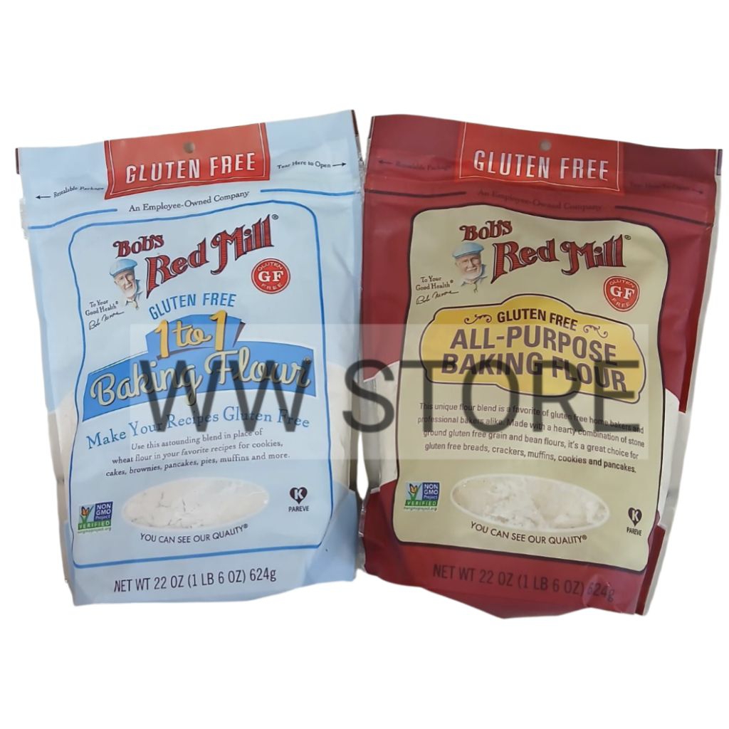 

Tepung premiks untuk produk bakeri istimewa BEBAS GLUTEN FREE Bob's Red Mill 1to1 1 to 1 ALL - PURPOSE BAKING FLOUR 624g