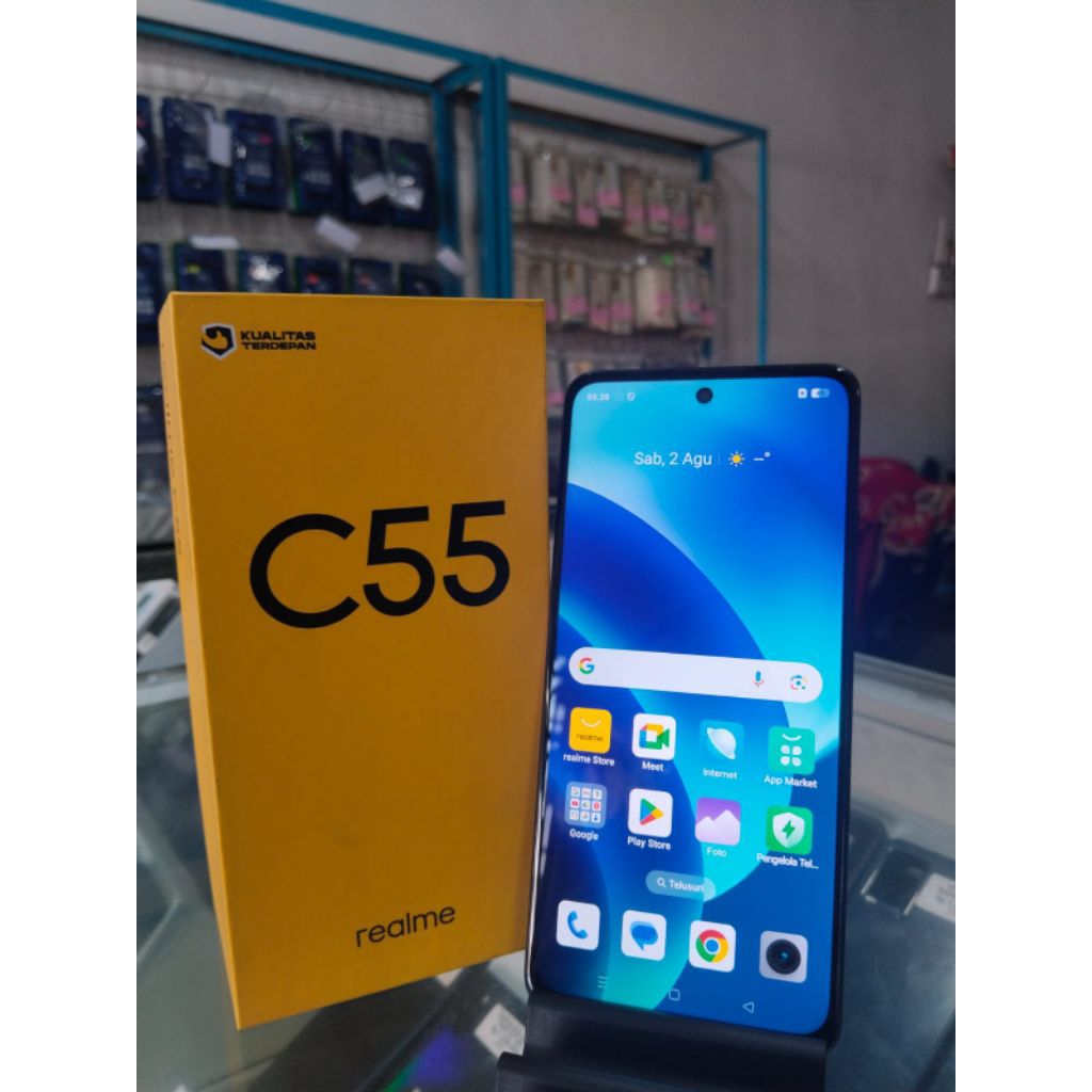 HP SECOND MURAH BERGARANSI REALME C55 RAM 6+4/128 KOTAK