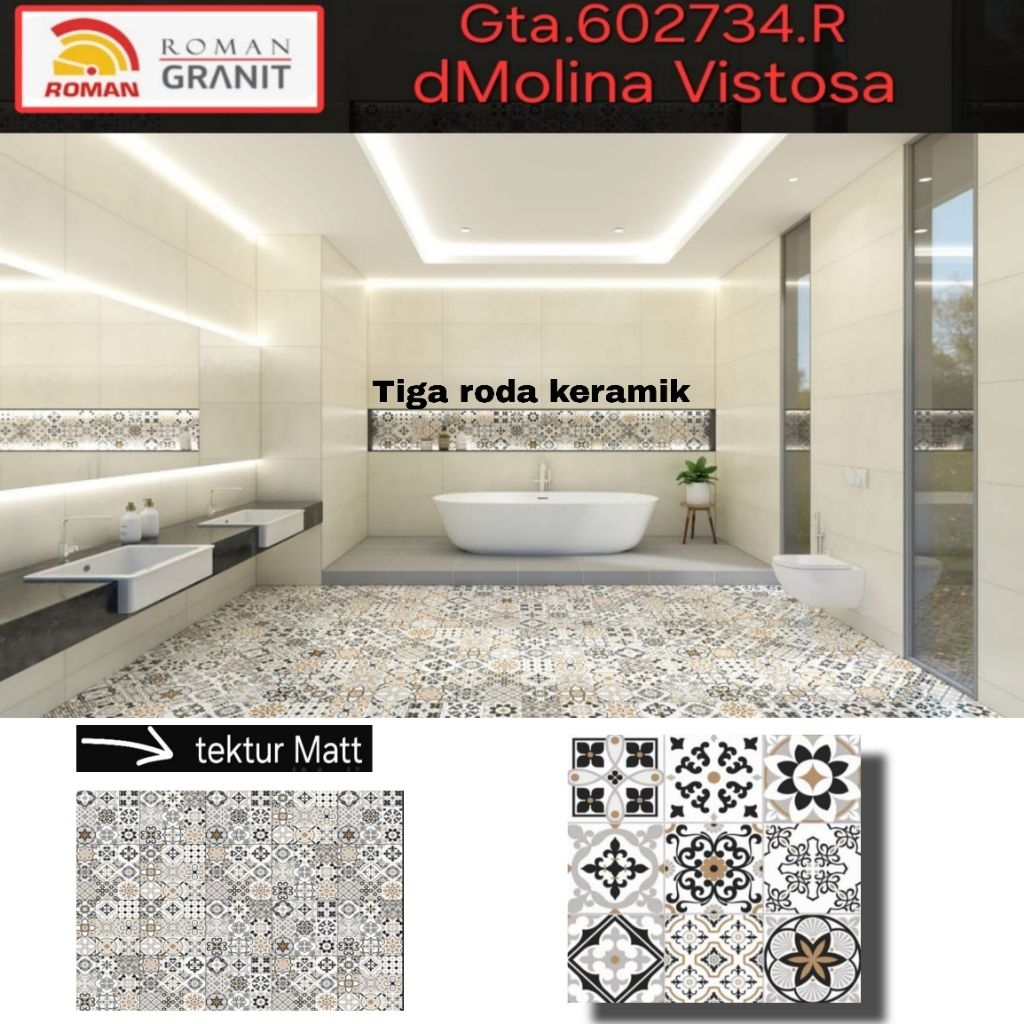 granit 60x60 batik/granit roman molina vistofa/granit motif batik/granit roman/granit teras/roman gr