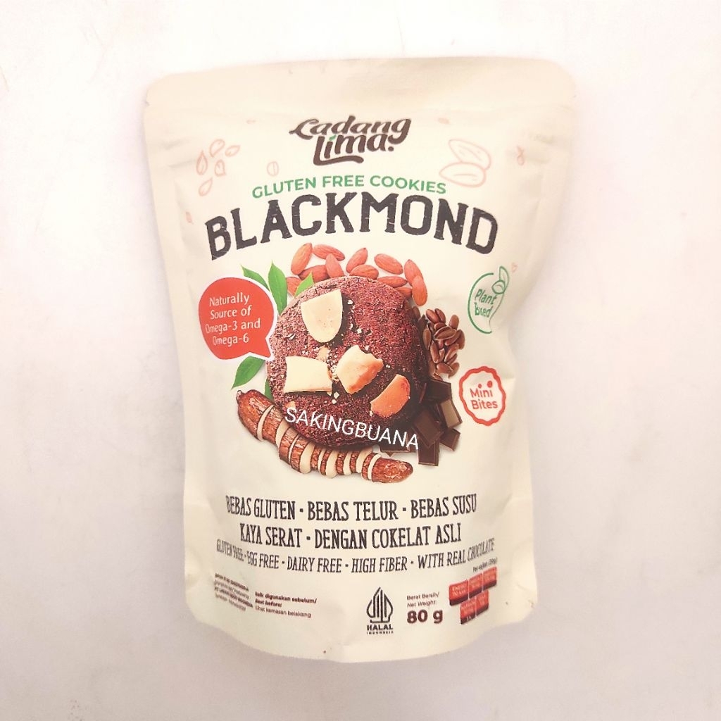 

Blackmond Glutten Free Cookies 80gr - Ladang Lima
