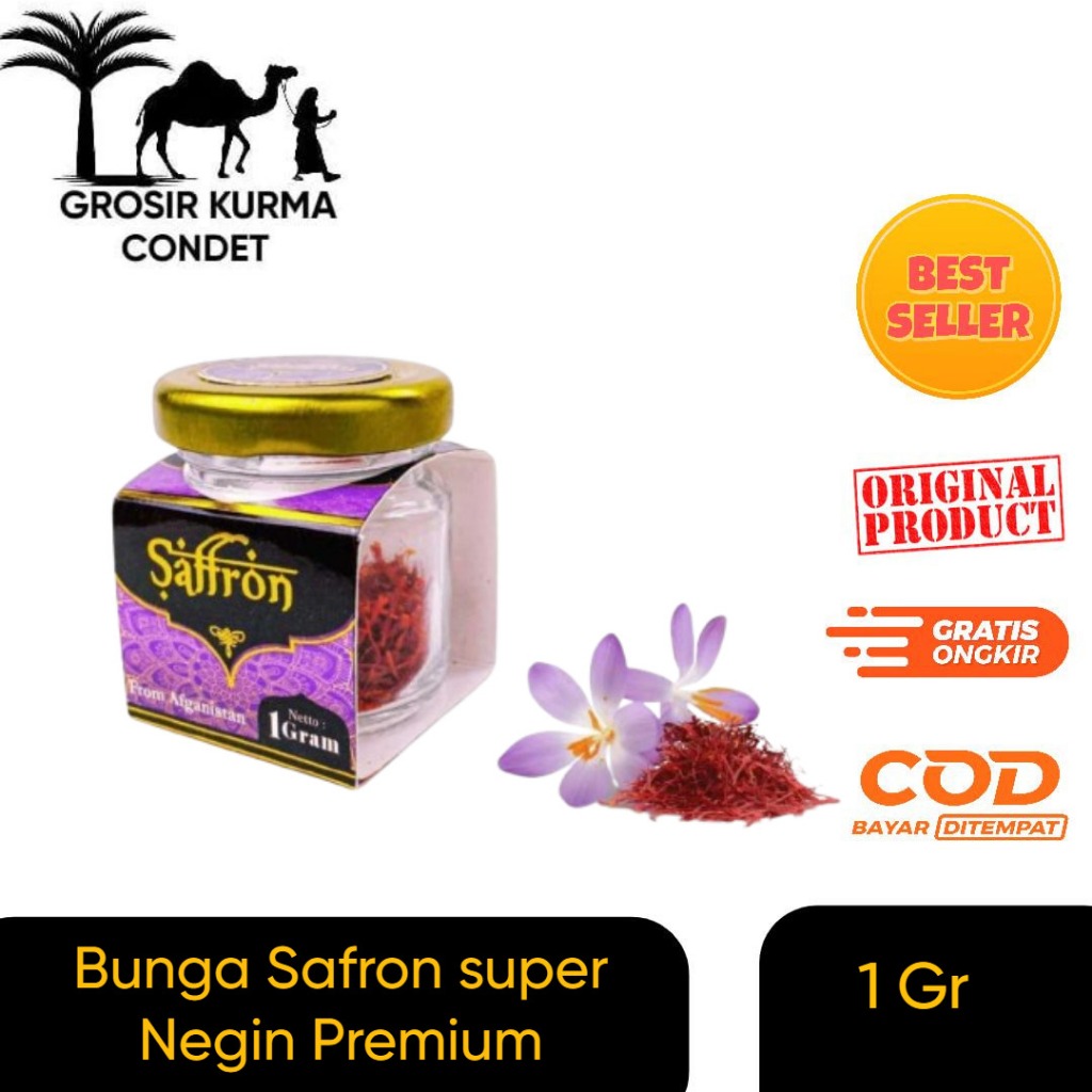 

Saffron Super Negin 1gr Premium Original Safron From Afganistan