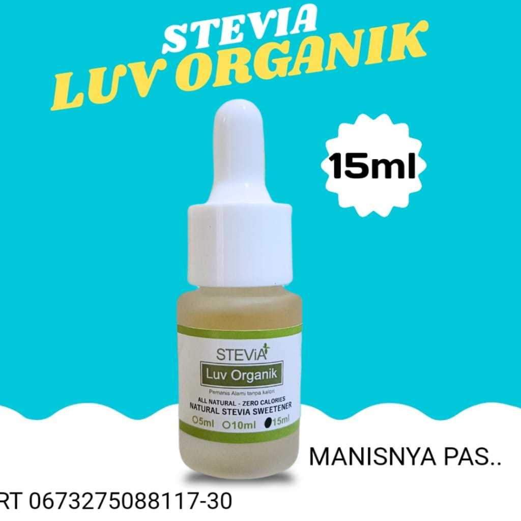 

STEVIA LUV Pemanis Alami Stevia Tetes Organik 15 ml