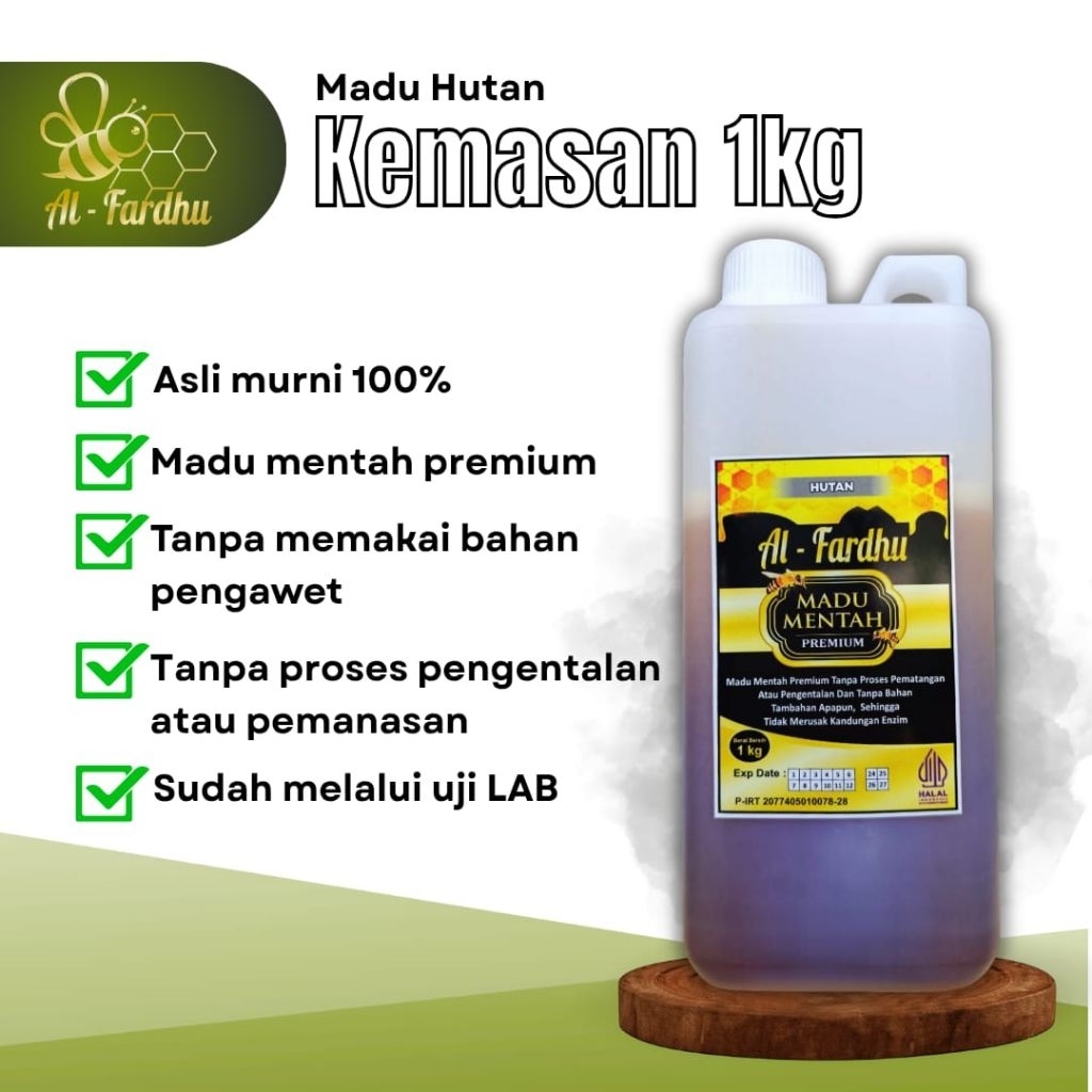 

[Raw Honey] MADU HUTAN LIAR | ASLI MURNI 100%/HALAL ukuran 1kg