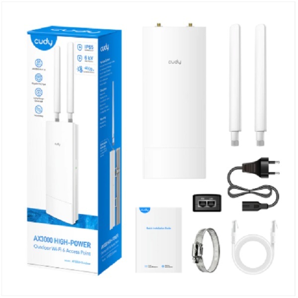 Cudy AP3000 AX3000 Outdoor High Power WiFi 6 Outdoor Access Point