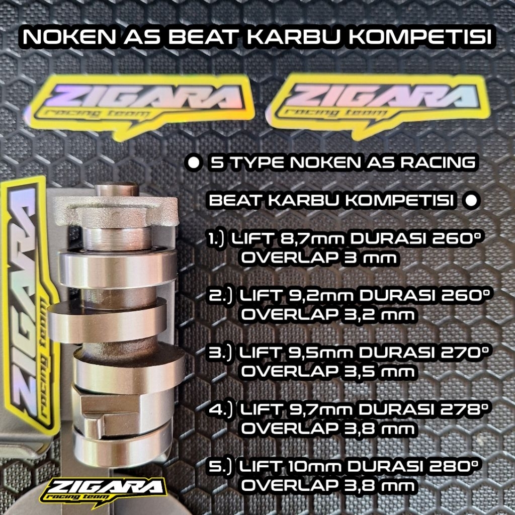 Noken As Racing Beat Karbu / Scoopy Karbu Kompetisi Mp7 130 150 Tune Up - ZIGARA RACING