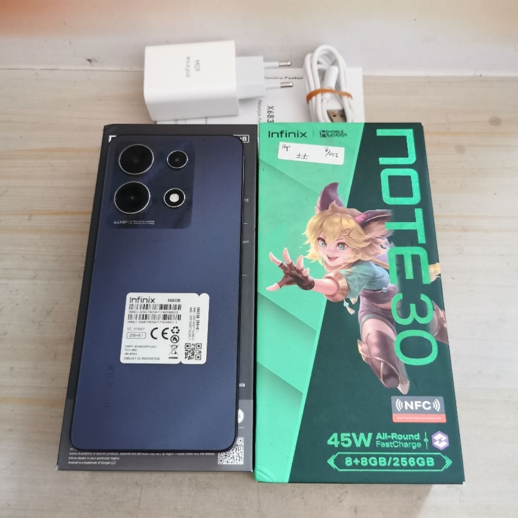 Infinix Note 30 ram 8GB 256GB Bekas - Garansi Resmi - second
