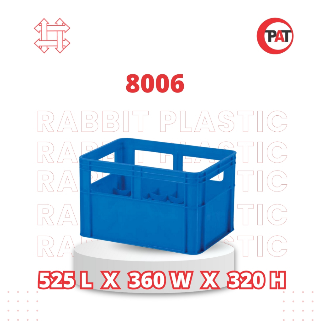 Rabbit Krat Botol (24 botol Minuman) 8006 Blue