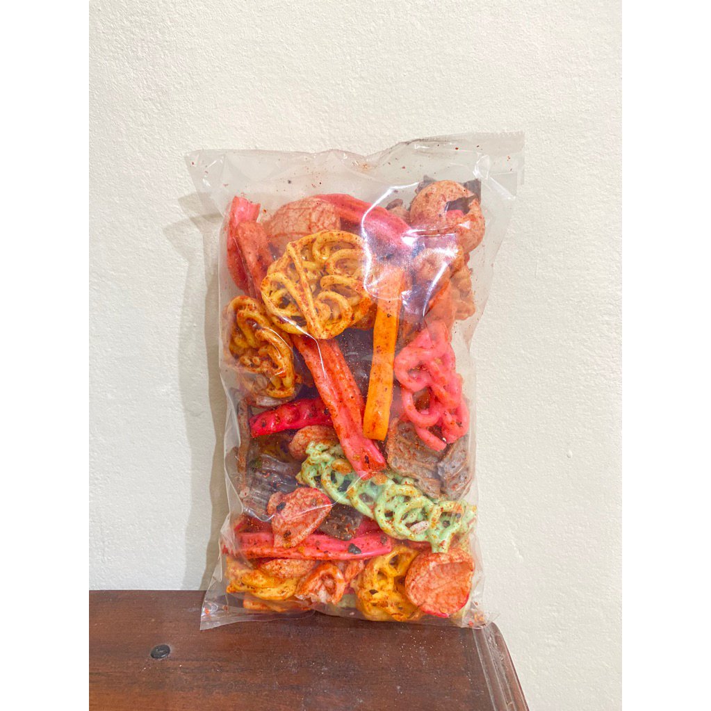 

Krupuk seblak pedas manis