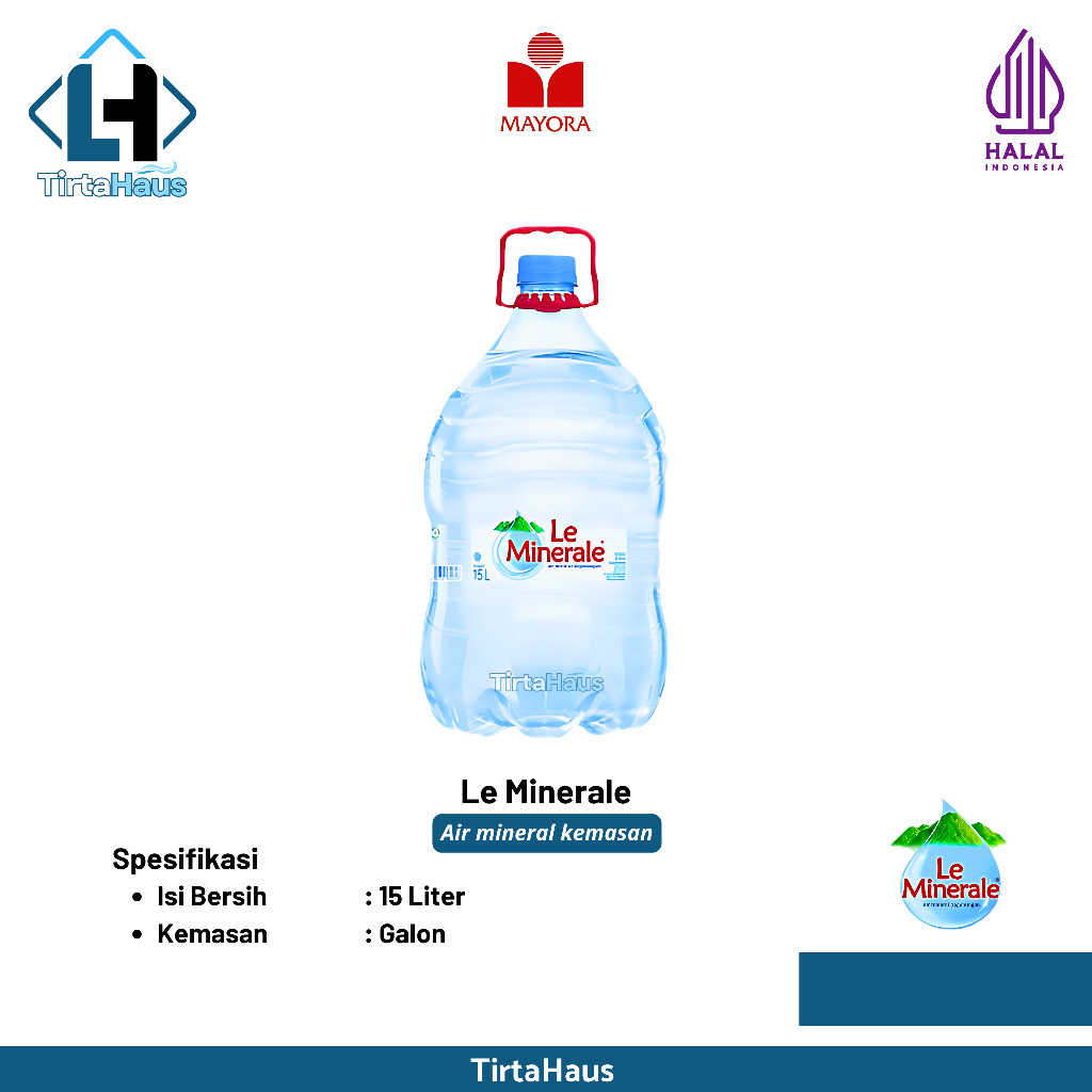 

Le Minerale Air Kemasan Galon 15 Liter