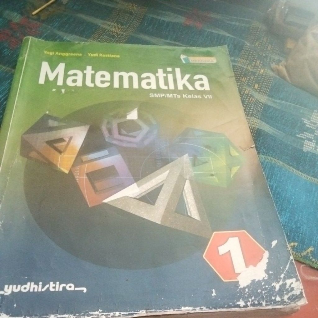 Buku matematika 1 SMP kurikulum merdeka Yudhistira