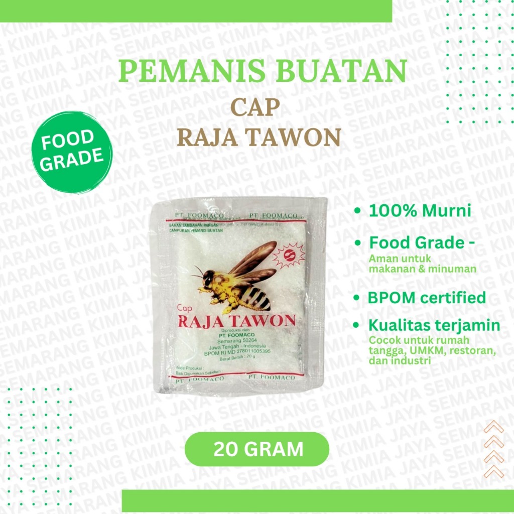 

Raja Tawon Sari Manis / Pemanis Buatan Cap Raja Tawon 20 Gram