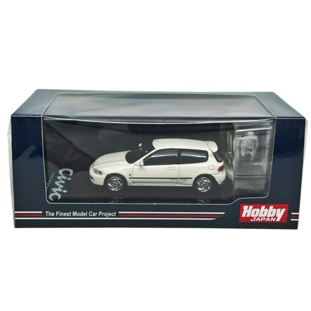 Hobby Japan 64 Honda Civic EG6 Frost White w/ Engine Display